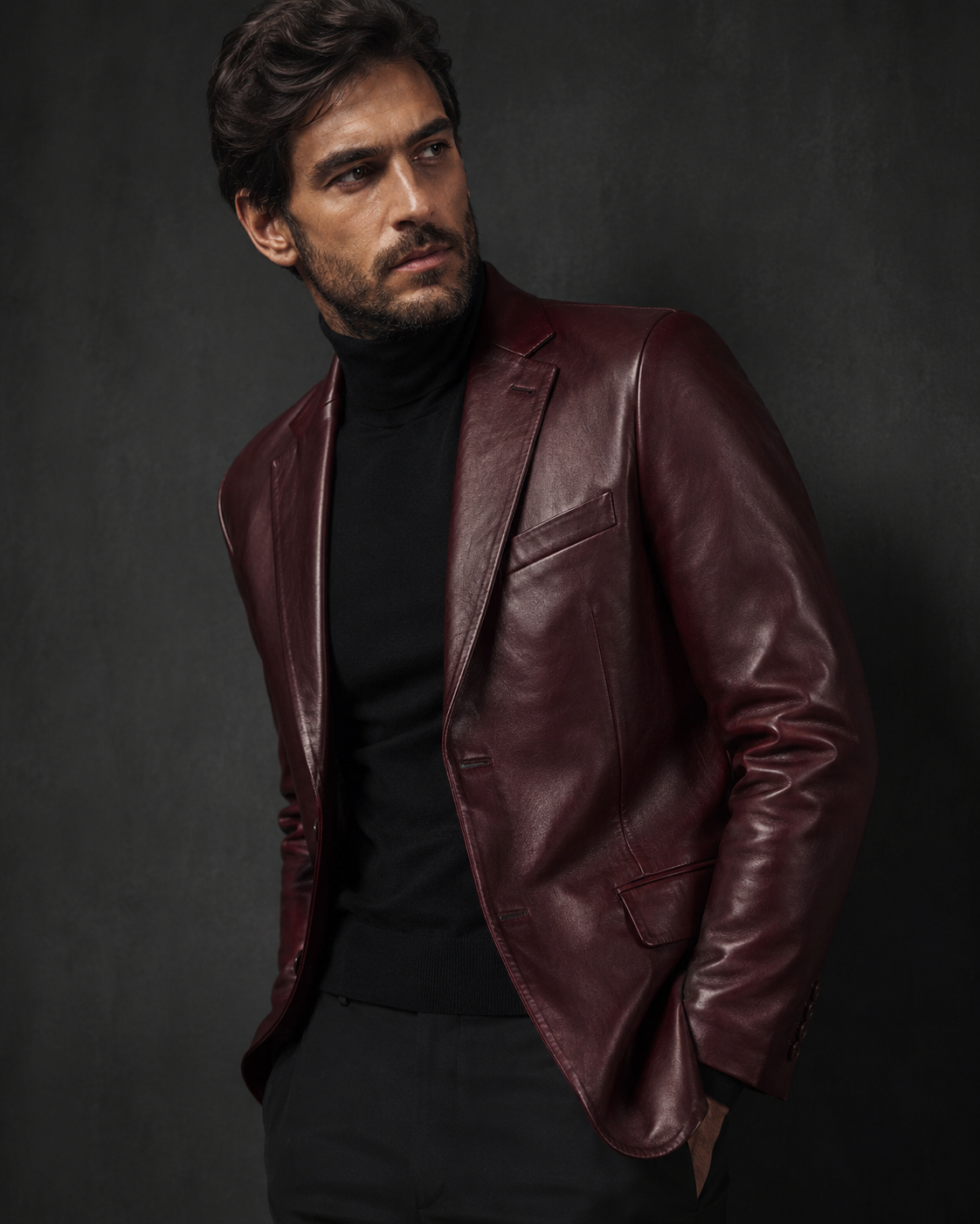 Men's Signature Nappa Leather Blazer