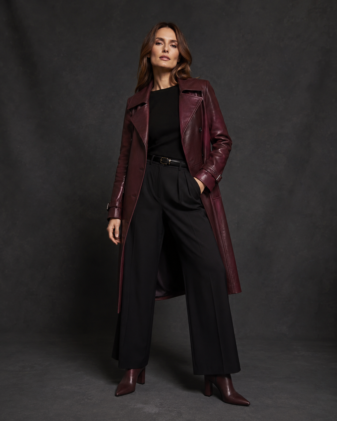 Women's Signature Nappa Leather Coat