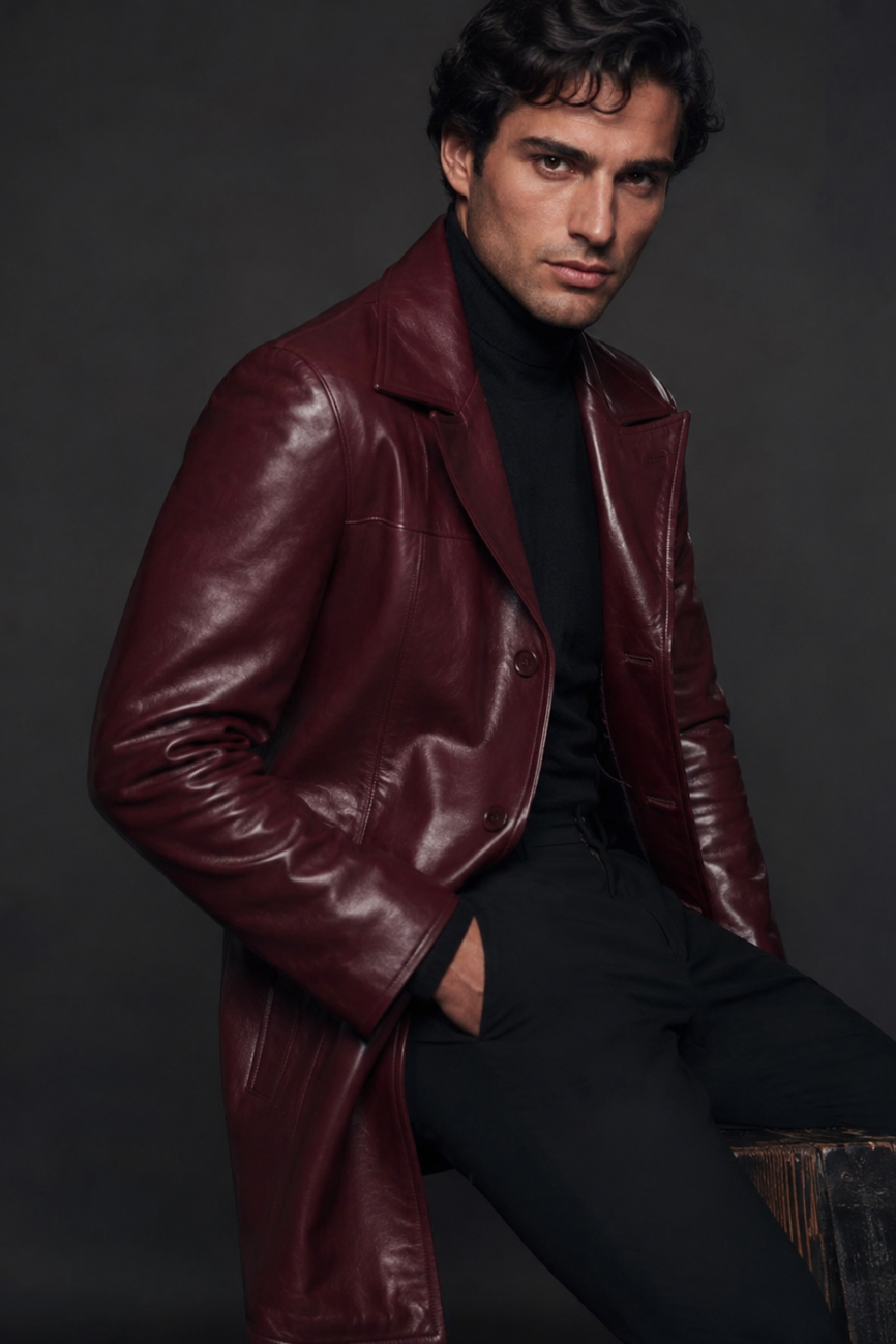 Men's Signature Nappa Leather Coat