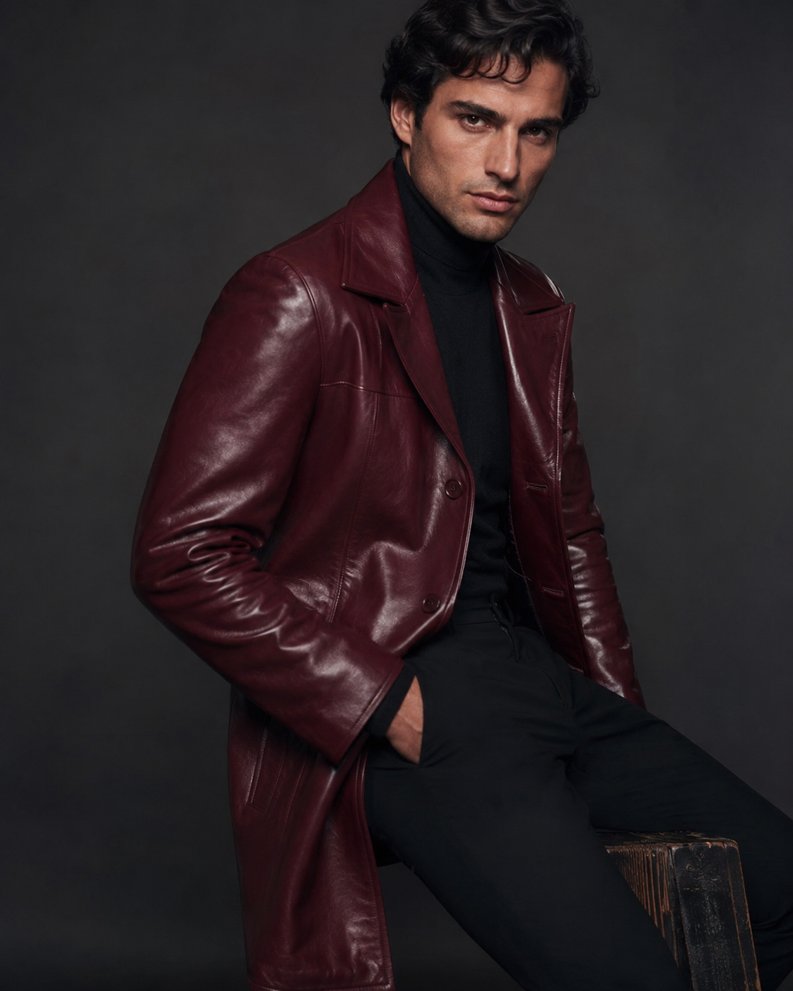 Men's Signature Nappa Leather Coat