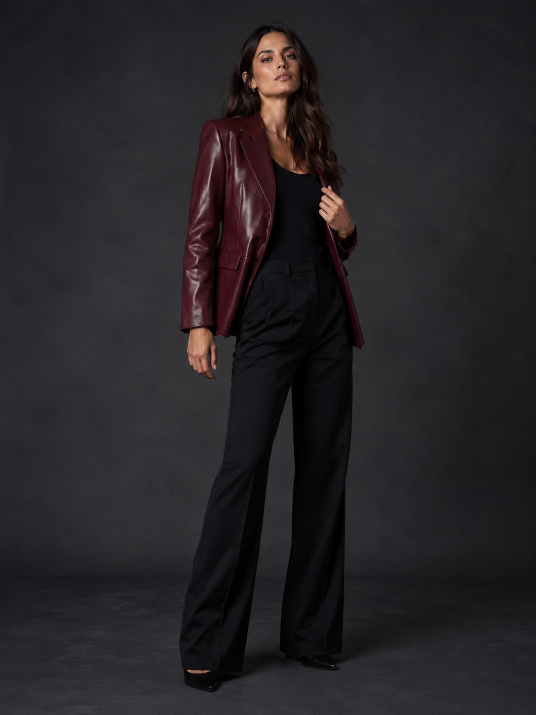 Women's Signature Nappa Leather Blazer - Image 4