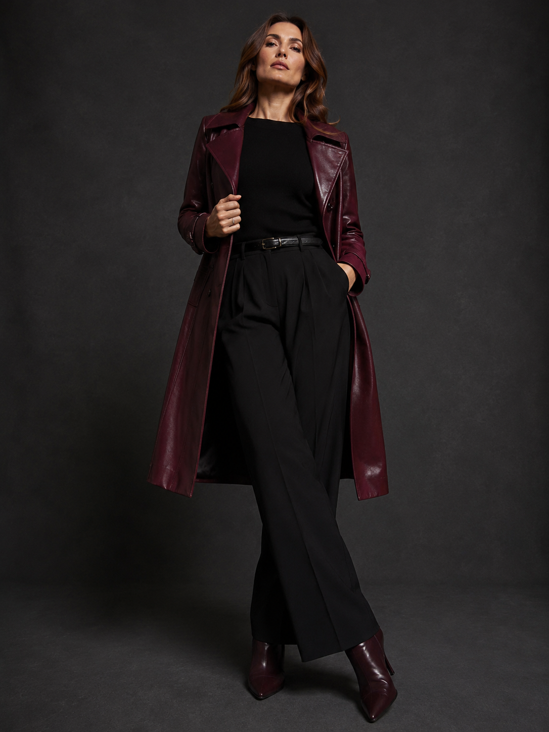 Women's Signature Nappa Leather Coat - Image 2